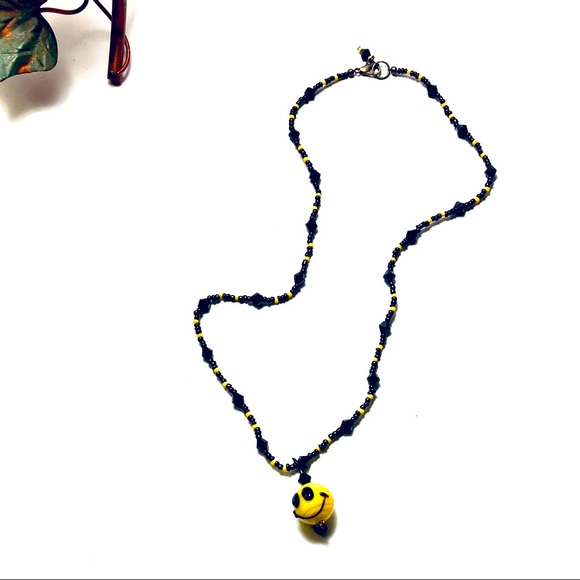 Handcrafted Have A Nice Day “Smiley” Necklace - Picture 3 of 5